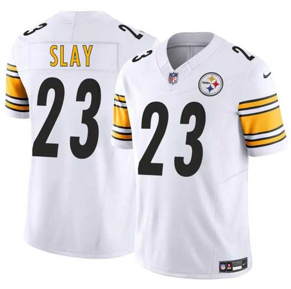 Men & Women & Youth Pittsburgh Steelers #23 Darius Slay Jr. White 2025 F.U.S.E. Vapor Untouchable Limited Stitched Jersey